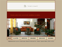 Tablet Screenshot of hotelarenales-vcp.com.ar